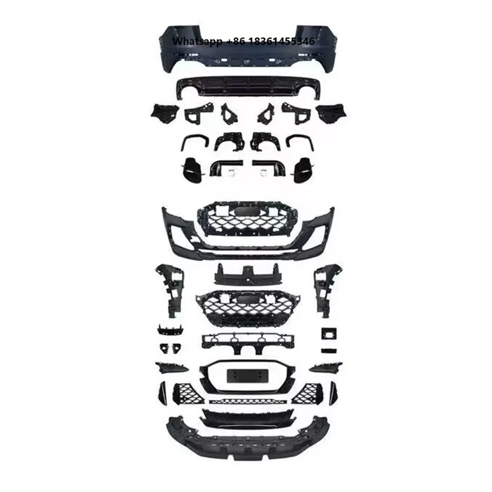 For Facelift Exteriors Kits Automotive Parts Front Rear Bumper Set for Q8 2019-2023