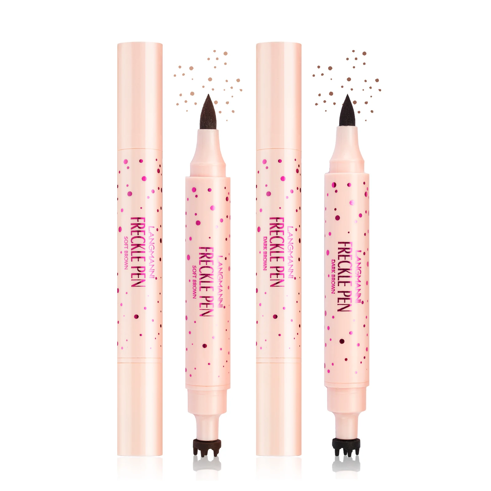 2 IN 1 Double Natural Simulation Sommersprossenstift, Farbe, wasserfest, einfache Farbe, Sommersprossenstift