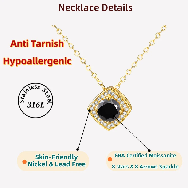 

украшения для женщин, ювелирные изделия высокого качества, гипоаллергенное колье, колье из муассанита для женщин, богемный, рождественский подарок для