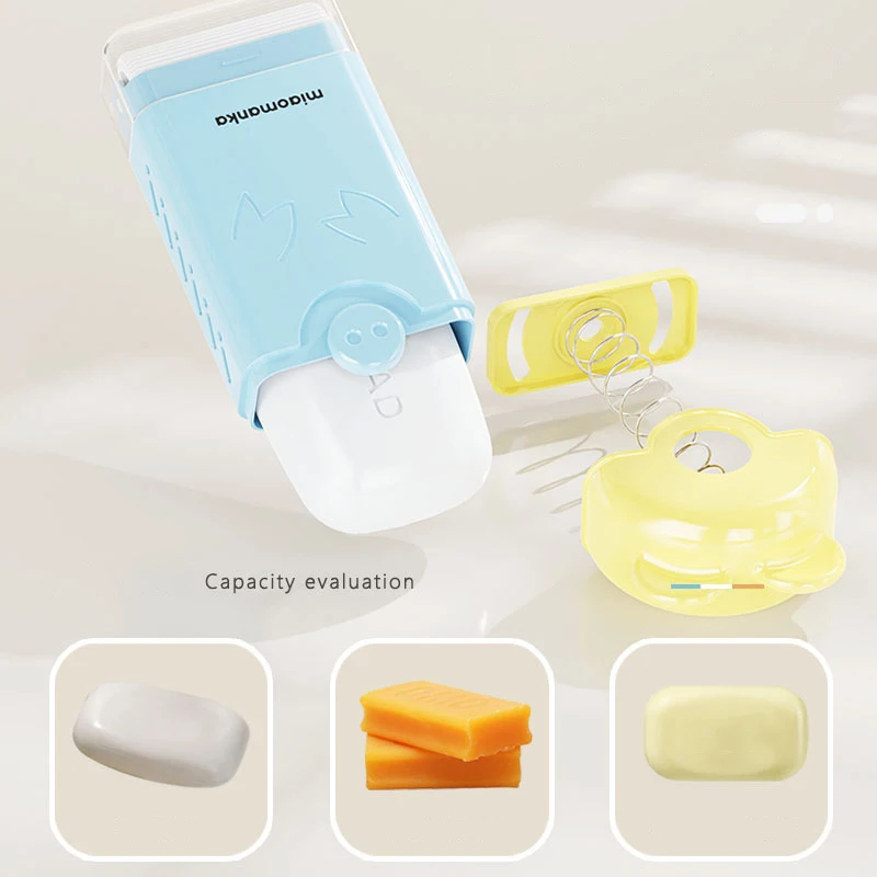 発泡石鹸ボックス ハンズフリー洗浄石鹸ボックス 多機能バブルボックス 家庭用石鹸排水ローラー 洗濯石鹸排水タイプ