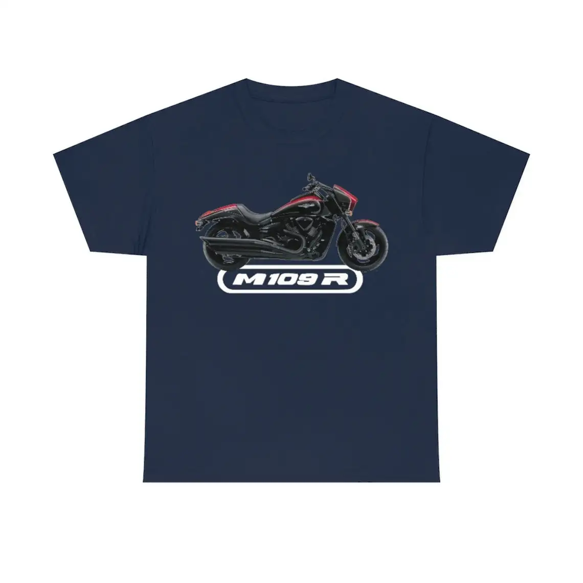 Intruder M109R Heavy Cruiser Motorbike Muscle Motorcycle T-Shirt 100% Cotton O-Neck Summer Short Sleeve Casual Mens T-shirt