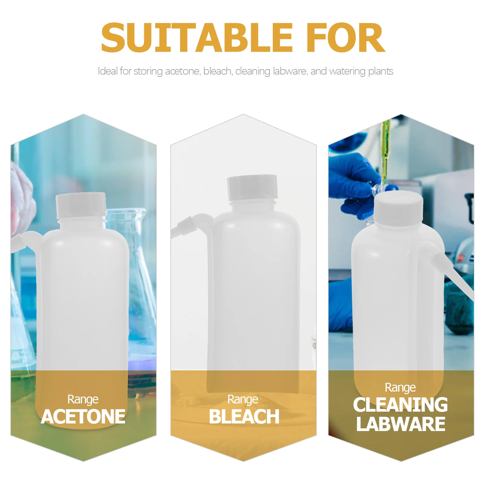 Medical Squeeze Bottle Plastic Wash Water Bottles Alcohol Containers Novel Lab PE