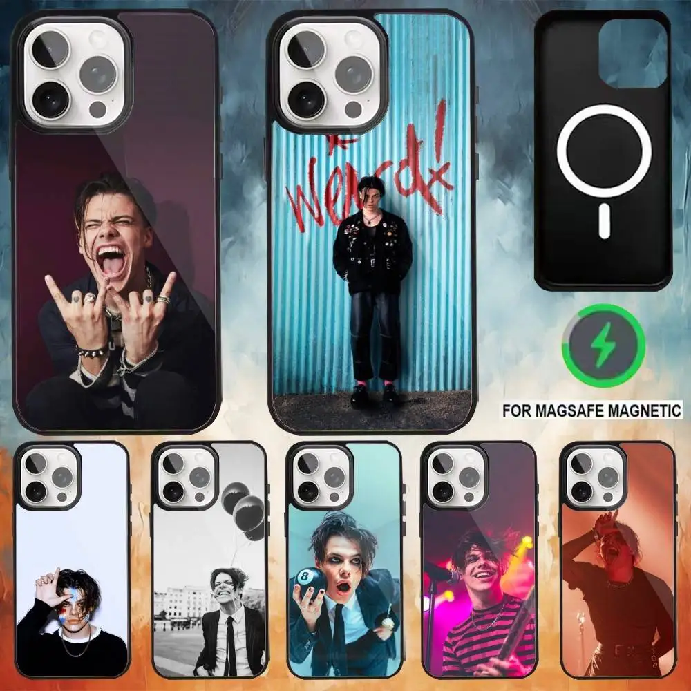 

singer Y-Yungblud Phone Case For iPhone17,16,15,14,13,12,11 Plus,Pro Max Magnetic For Magsafe Wireless Charging