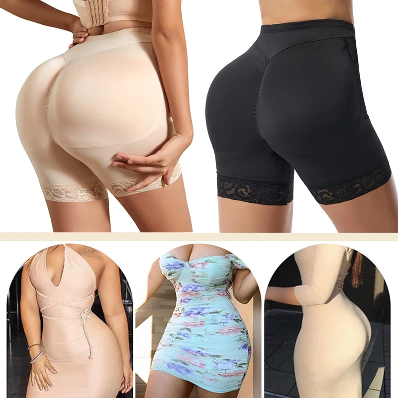 Premium Thicker Pads Underpants Women Hip Enhancer Panties Hourglass Body Shaping Shorts Butt Lifter Fake Big Ass Booty Gainz