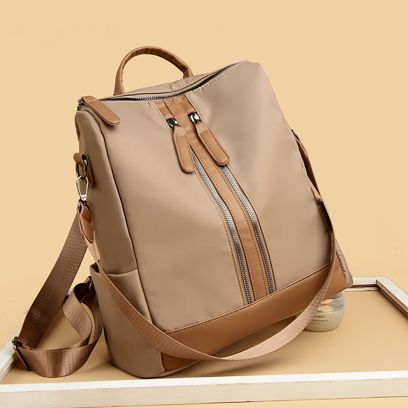 

Fashion Tassel Decorative Women’s Nylon Anti-theft Backpack Casual Travel Female Shoulder Bag Large Capacity Student School Pack