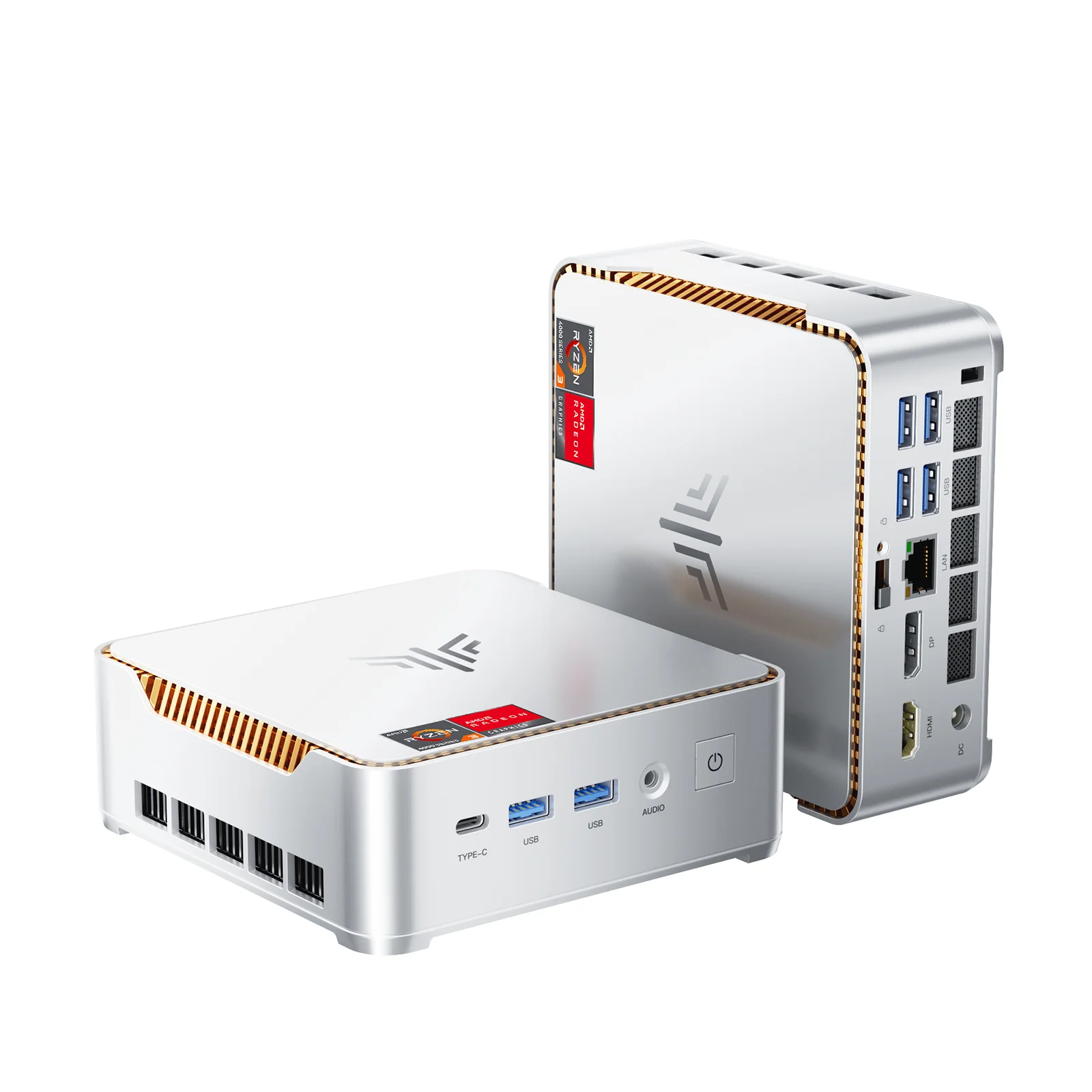 ACEMAGIC P2Mini PC Mini Komputer AMD Ryzen 3 4300U 16GB DDR4 512GB M.2 SSD Windows 11 Pro Mikro Komputer Stacjonarny Mini Komputer PC