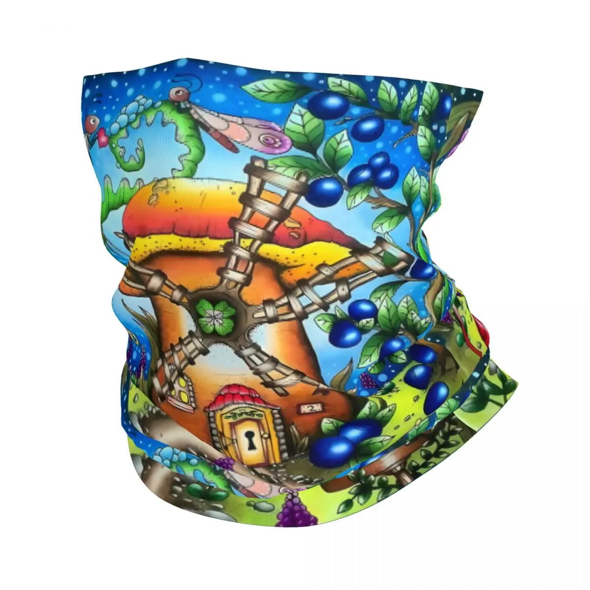 Miracle Mushroom Scarf Neckerchief Neck Face Mask Polyester