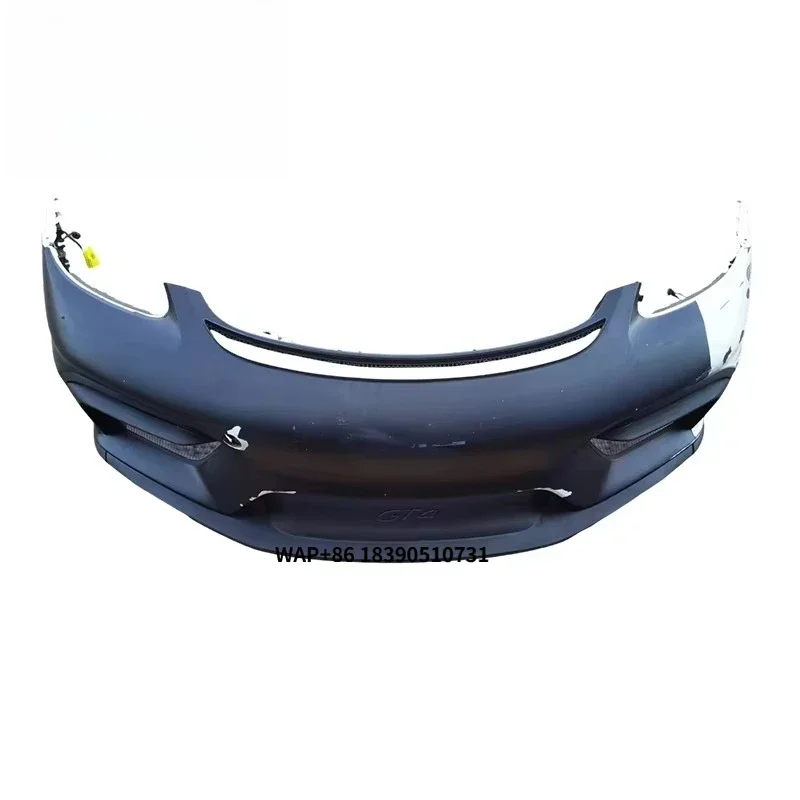 For 718 Cayman Boxster 982 GT4 Bodykit Original  Front Lip Front Bumper Assembly Car Headlights