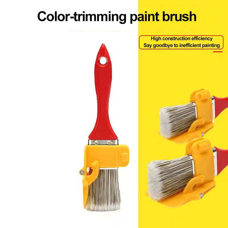 Edger pincel de pintura durável, leve, corte limpo, escova de pintura com cabo de madeira, ferramenta diy para quadro, parede, teto, bordas, ferramentas de guarnição