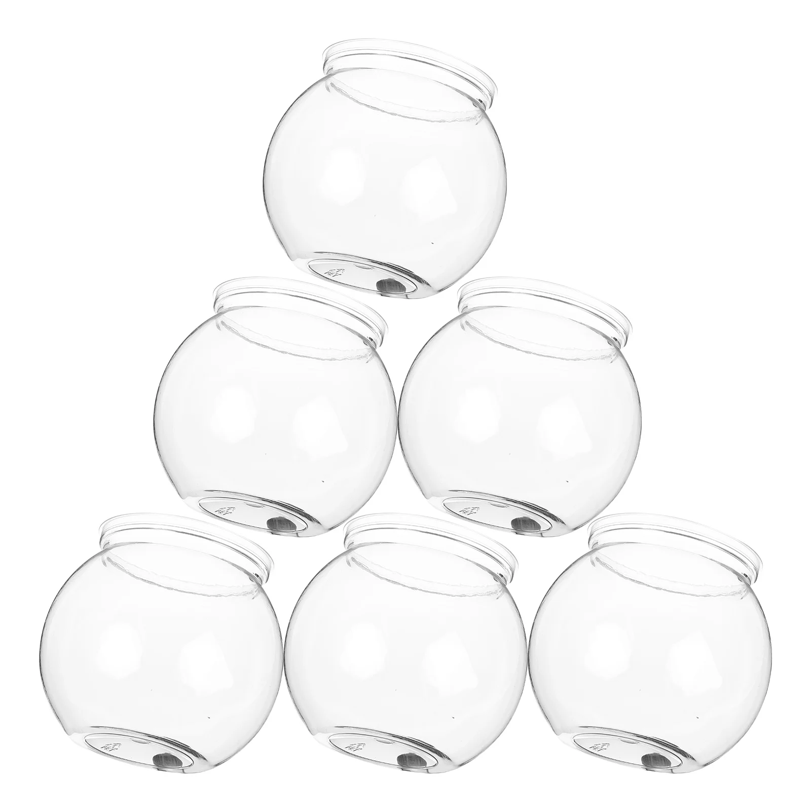 

6 Pcs Candy Bowl Decoration Plastic Serving Food Container for Carnival Game Prizes Party Supplies Fruit Snack Bowls