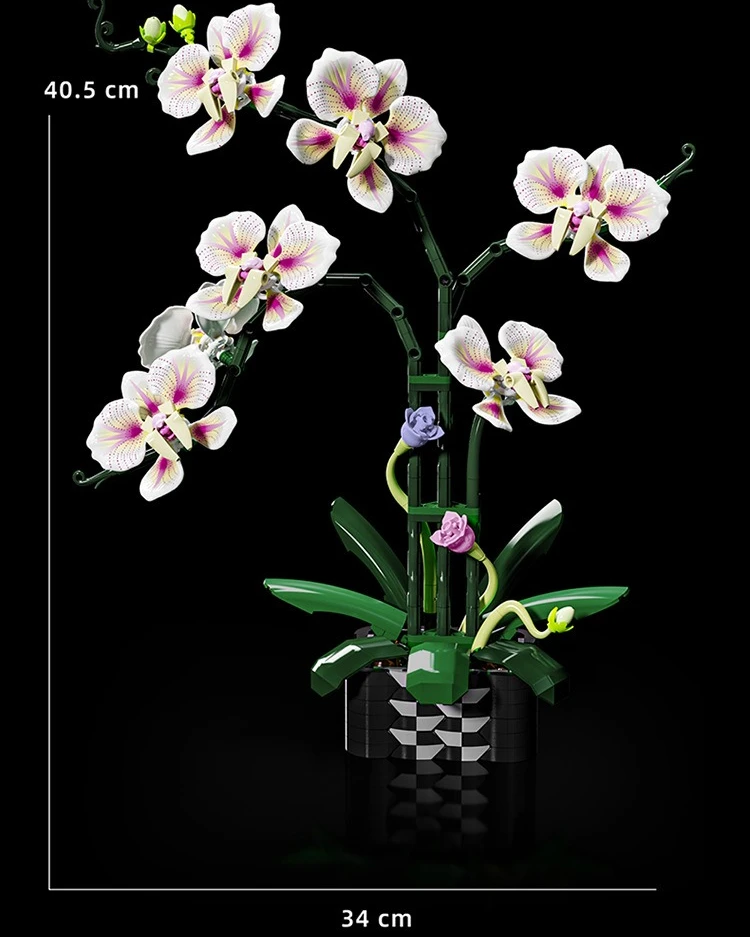 

Simulation Bouquet Flowers Building Block Toy MOC Eternal Orchid Butterfly Orchid Potted Plant Bricks Decoration Toy for Girls