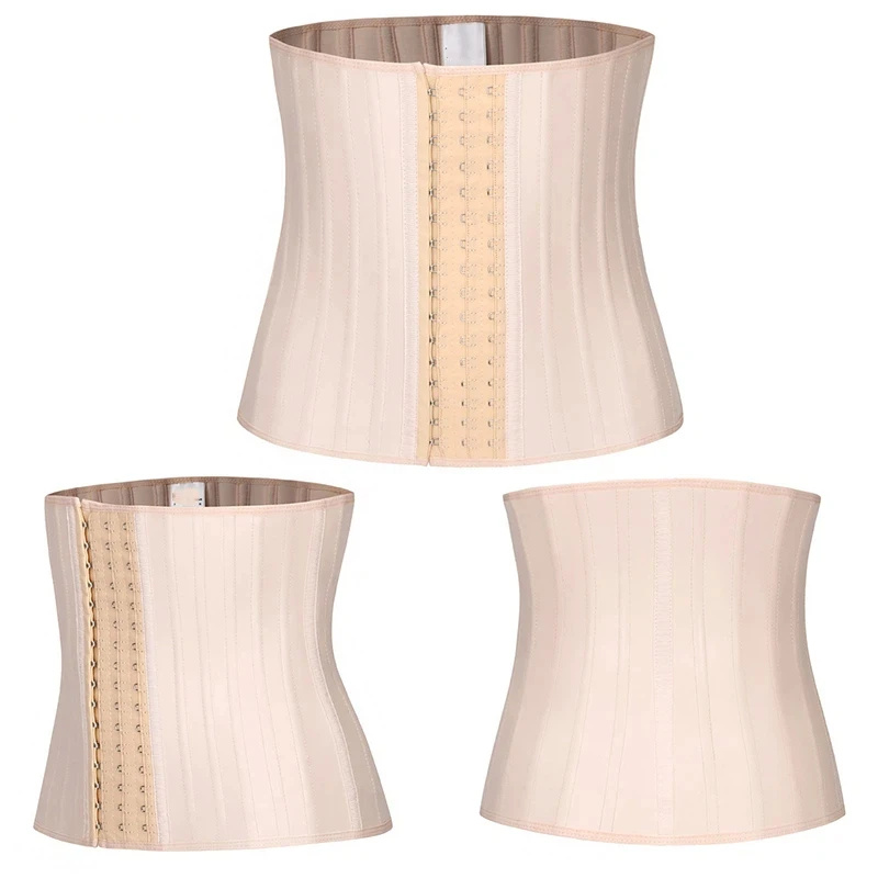Glitter Latex Waist Trainer 25 Steel Bone Women Binders Shapers Corset Tummy Control Modeling Strap Body Shaper Slimming Belt