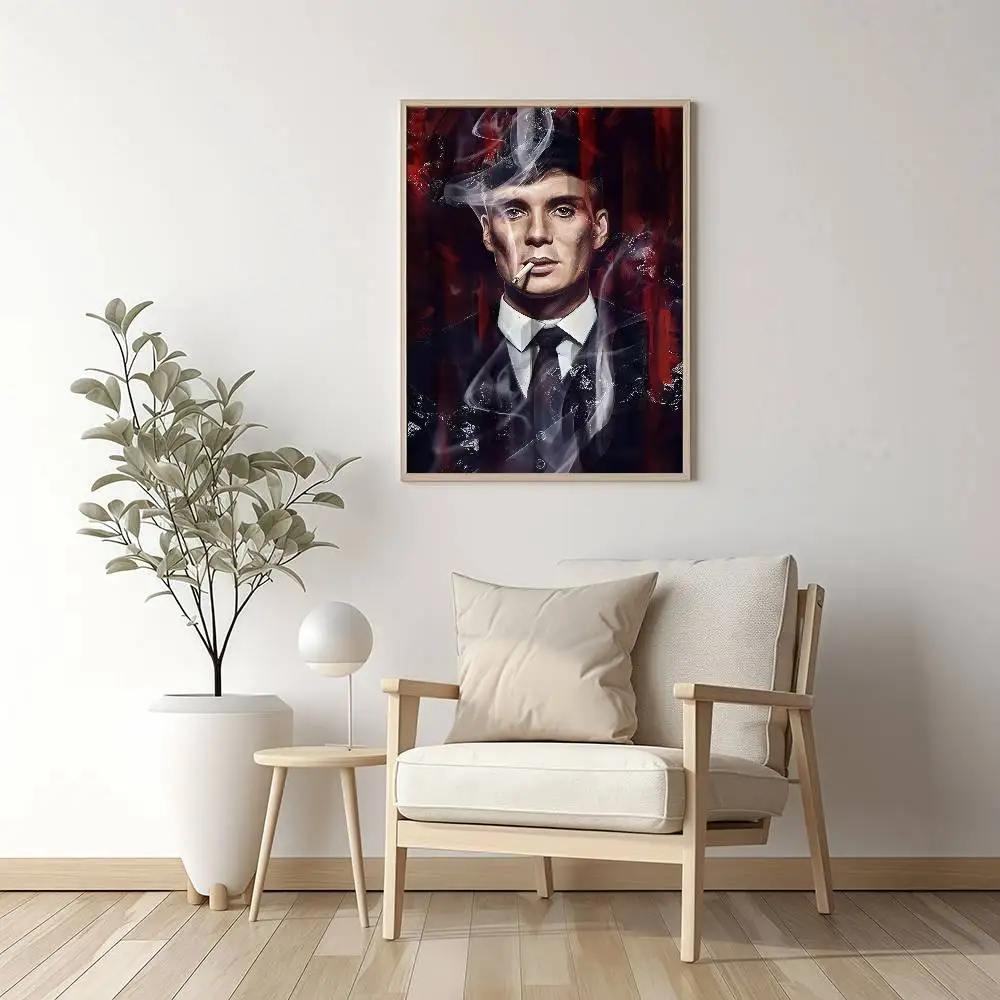 Movie P-Peaky B-Blinders Poster Posters Decorative Paintings Study Bedroom Bar Background Wall Murals Gifts