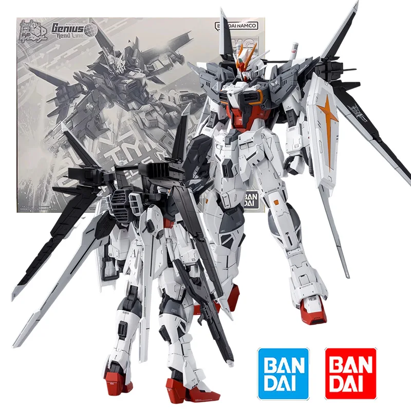 

Bandai MG 1/100 EX IMPULSE GUNDAM Maneuver Striker RAIJIN STRIKER Model Kit Anime Action Fighter Assembly Toy Gift for Children