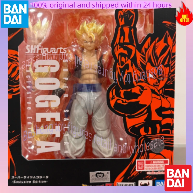 Originele Bandai S.H.Figuarts Shf NYCC 2025 Exclusieve Dragon Ball Super Saiyan Gogeta Op Voorraad Anime Action Collection Figuren