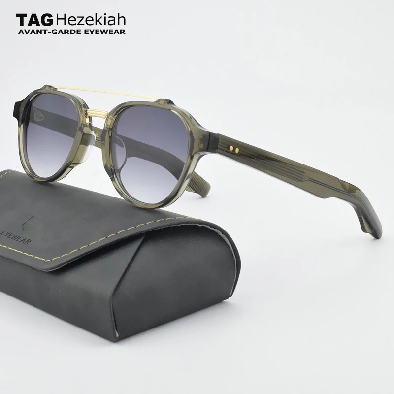 

Брендовые винтажные поляризационные солнцезащитные очки для мужчин и женщин JMMRX68, ретро солнцезащитные очки для вождения, модные уличные солнцезащитные очки из ацетата UV400