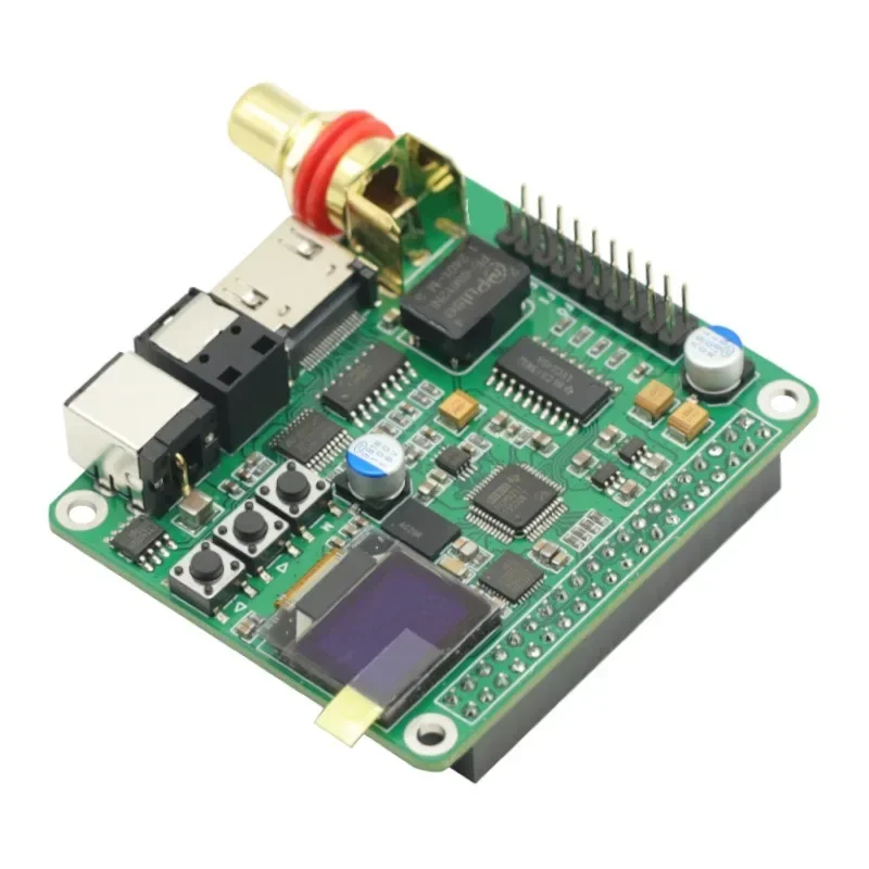 BoMaS1Pcs For Raspberry PI Digital Audio Decoding Board Module HIFI DAC Digital Broadcast Support Coaxial Fiber I2S 3B 4B