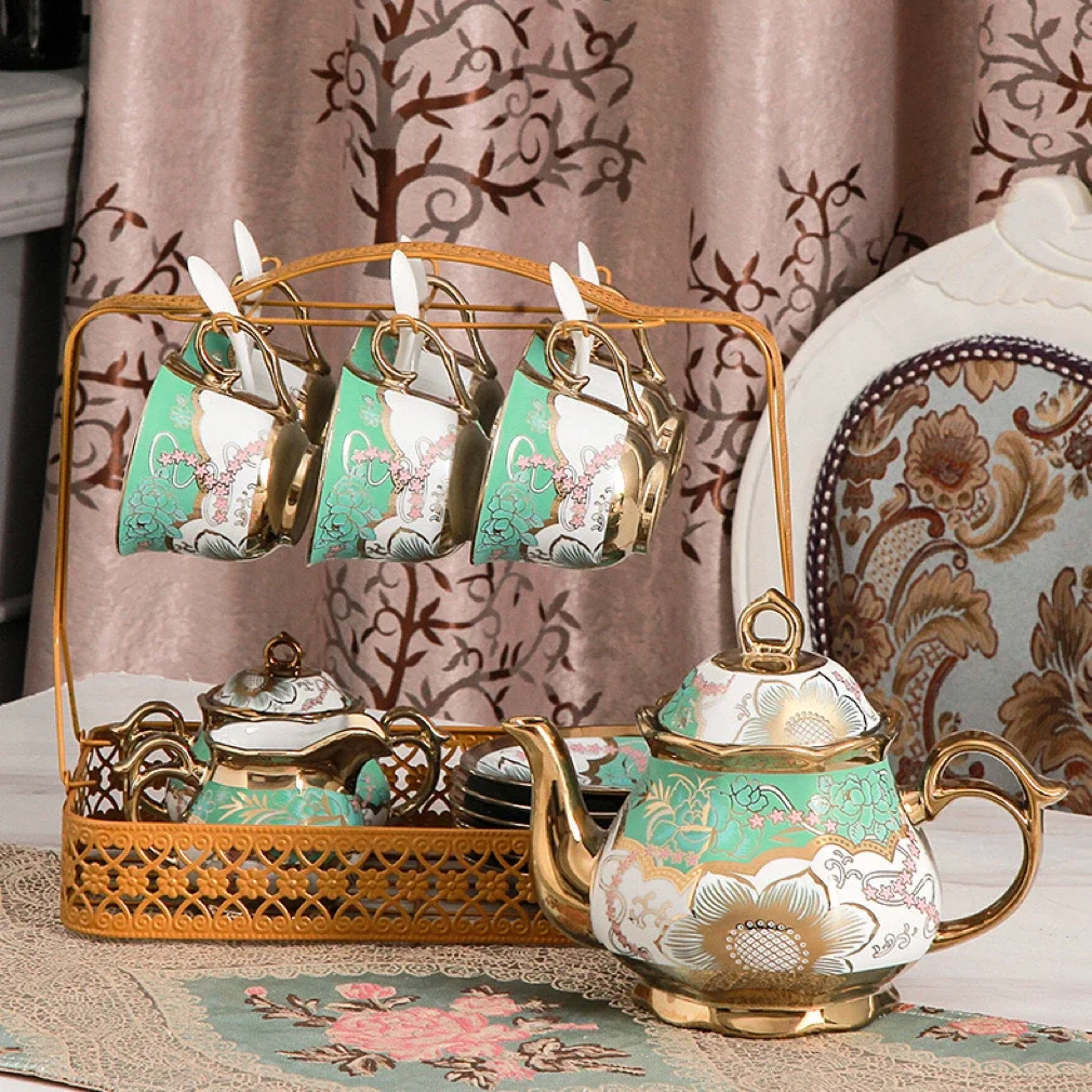 

# Wholesale 15pcs Ceramic Coffee Cup Arabic Ceramic Turkish Coffee Teapot Cup Set Milk Pot Sugar Jar #