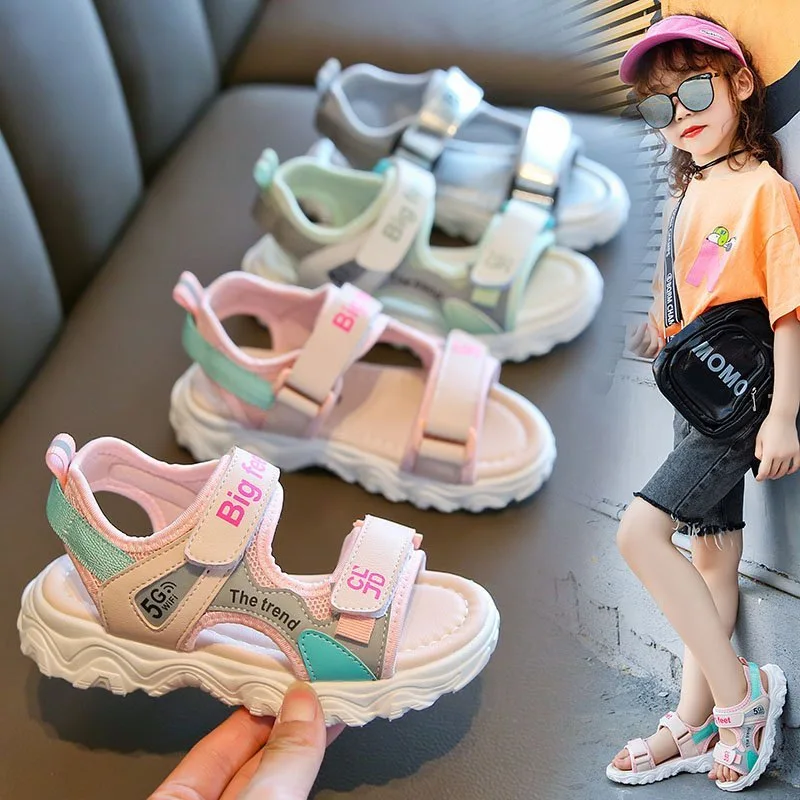 

Summer Beach Water Children Sandals Fashion Shoes Lightweight Non-slip Soft Bottom Comfortable for Girls Boys