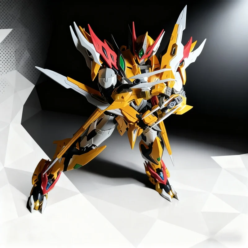 

Motor Nuclear Celestial Violent Star Amber Flame Emperor Bai Qi Assembly Model Kit Articulated Figurine Collectible Trendy Toy