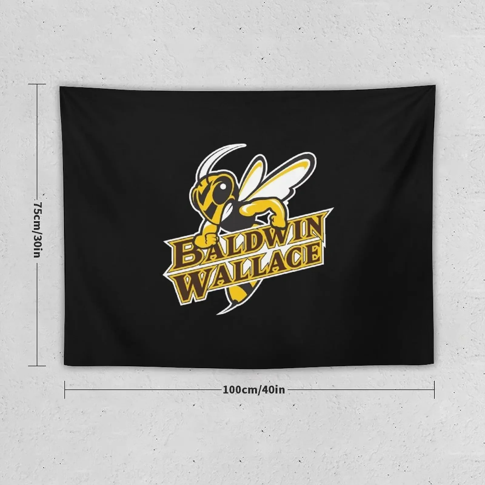 Baldwin Wallace Yellow Jackets club Tapestry Wallpaper Nordic Home Decor Tapestry