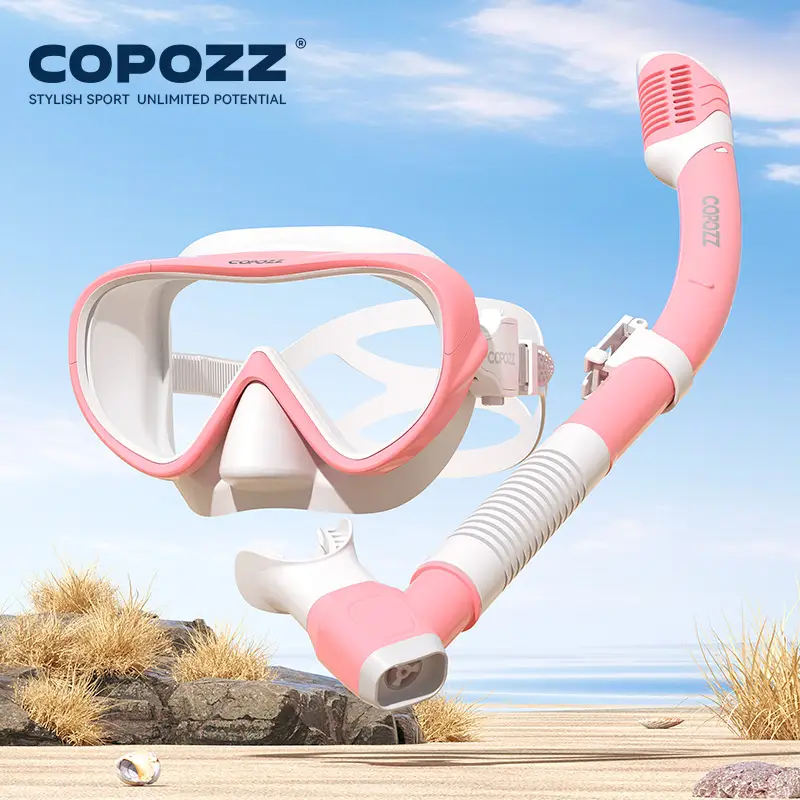 COPOZZ New Professional Snorkel Diving Mask Snorkels Goggles Glasses Diving Goggles Swimming Tube Set Snorkel Mask Adult Unisex - Image 12