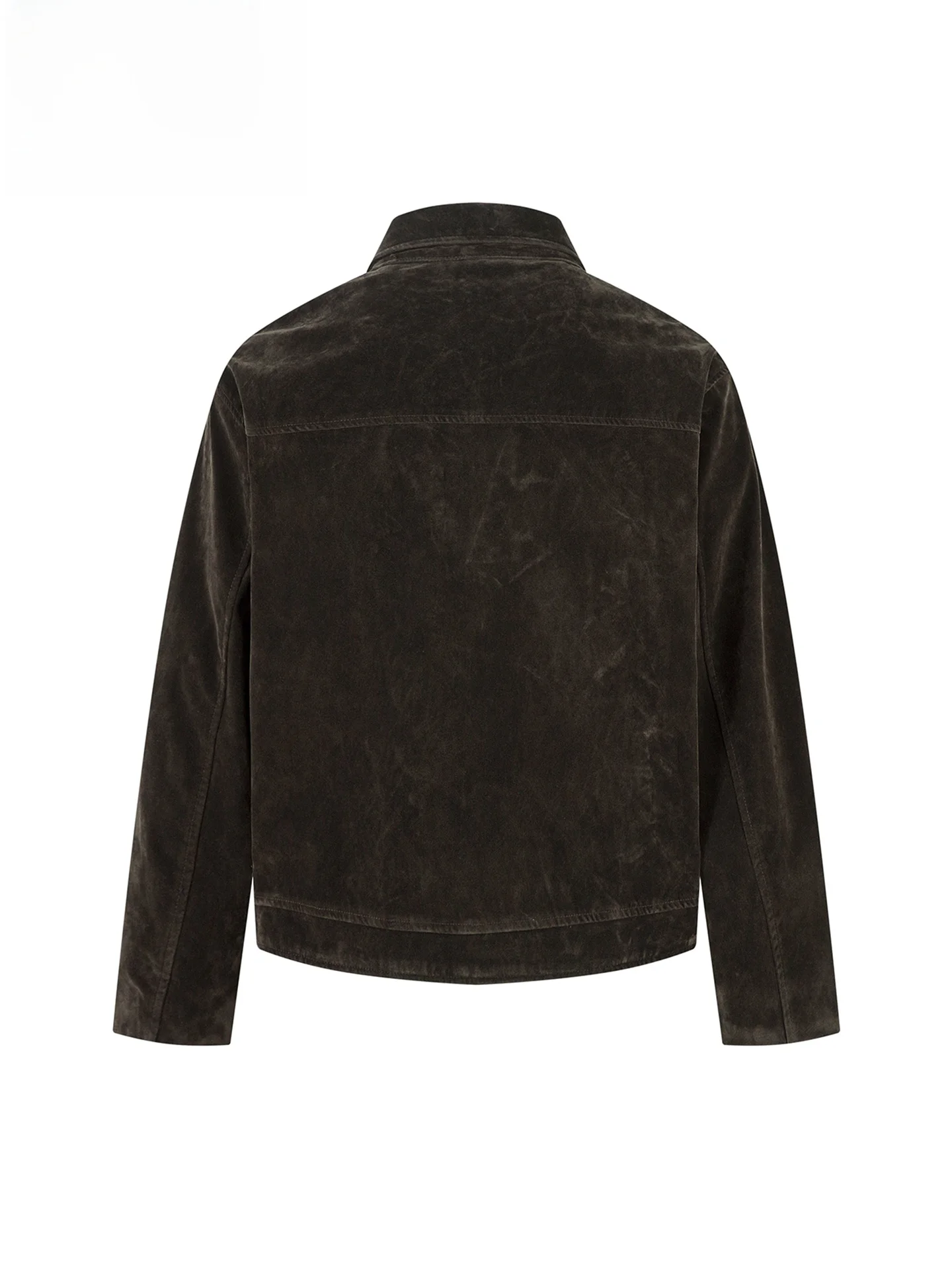 

Madn Rain American Sle Suede Jaet with Airplane Bule Loose Fit ex Vintage Vibe Outerwear for Men And Women