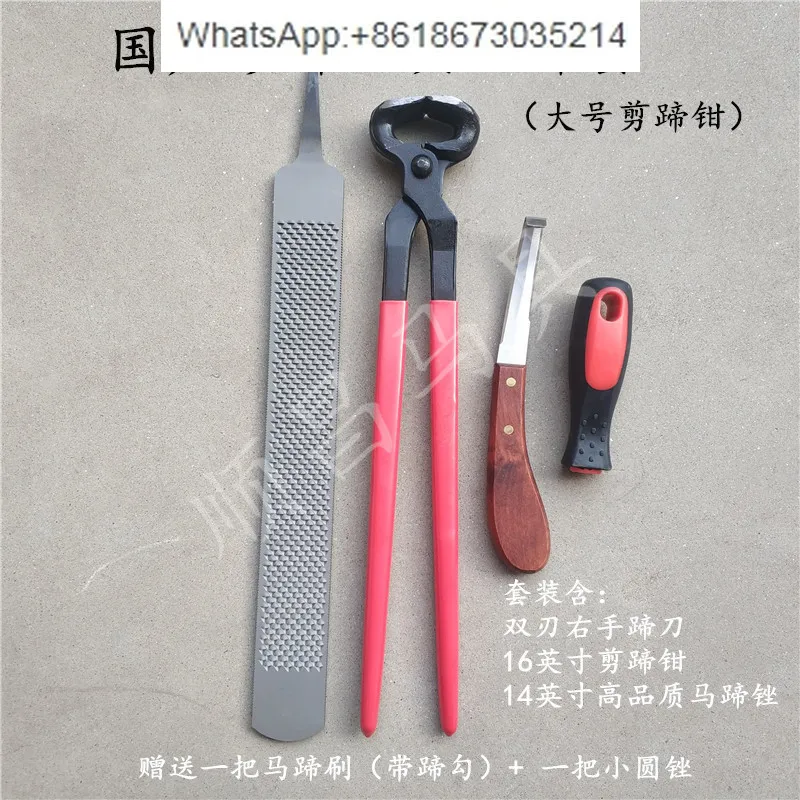 

Horseshoe pliers Press nail pliers Hoof file hoof knife Professional hoof trimming Horseshoe room equestrian use