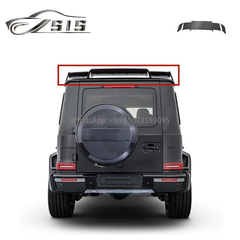 

G Class W464 G63 G500 Rear Spoiler W463A Black Glossy Black Carbon FIber Material Roof Spoiler Rear Wing Car Trunk Lip
