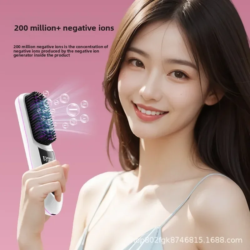 

High quality Wireless Hair Straightener Portable Hair Straightener Negative Ions Do Not Hurt Hair Fluffy Ceramic Electric Heati
