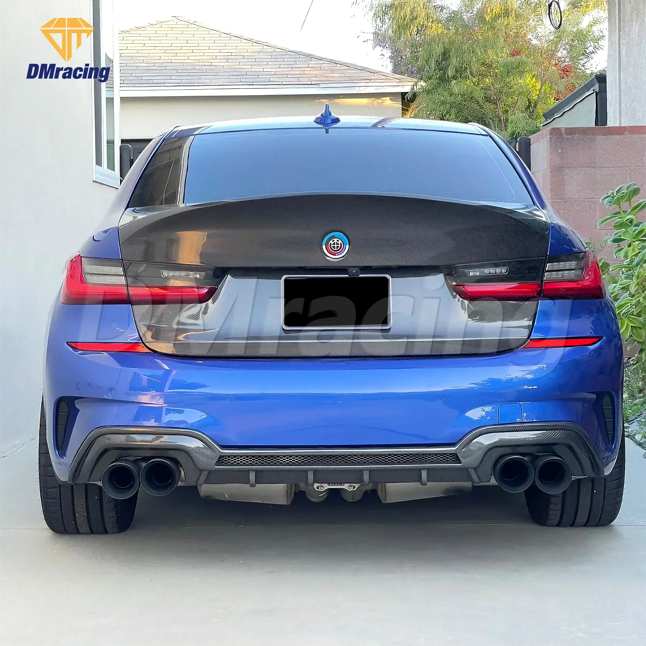 Double-sided Carbon Fiber Rear Trunk Cover for BMW 3 Series G20 G28 2019-2021