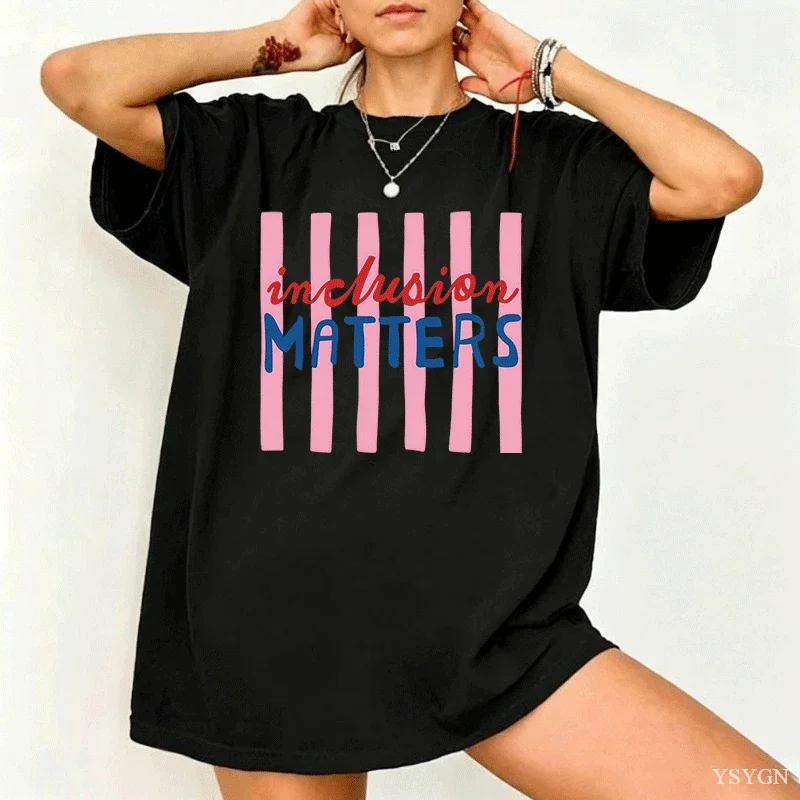 Ladies Tee I Dilly and I Dally Pink Orange Vertical Striped Text Graphic Short Sleeve Casual Women Top T Shirt