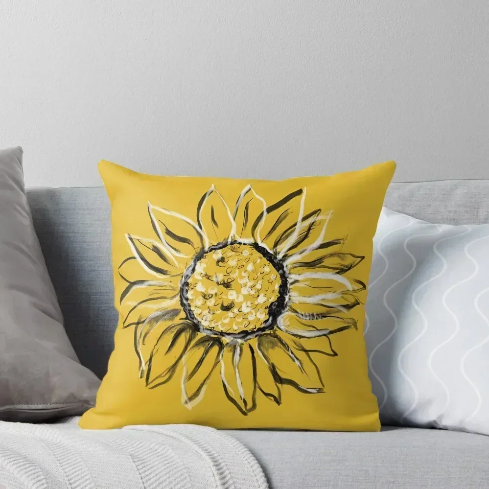 

Sunflower yellow Throw Pillow anime girl Christmas Pillow Cases pillow