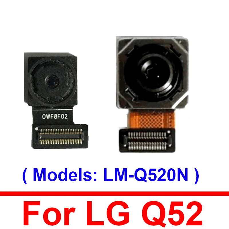 

Гибкий кабель передней и задней камеры для LG Q52 LM-Q520N Задняя передняя камера для селфи, маленькая основная большая камера, замена гибкого кабеля