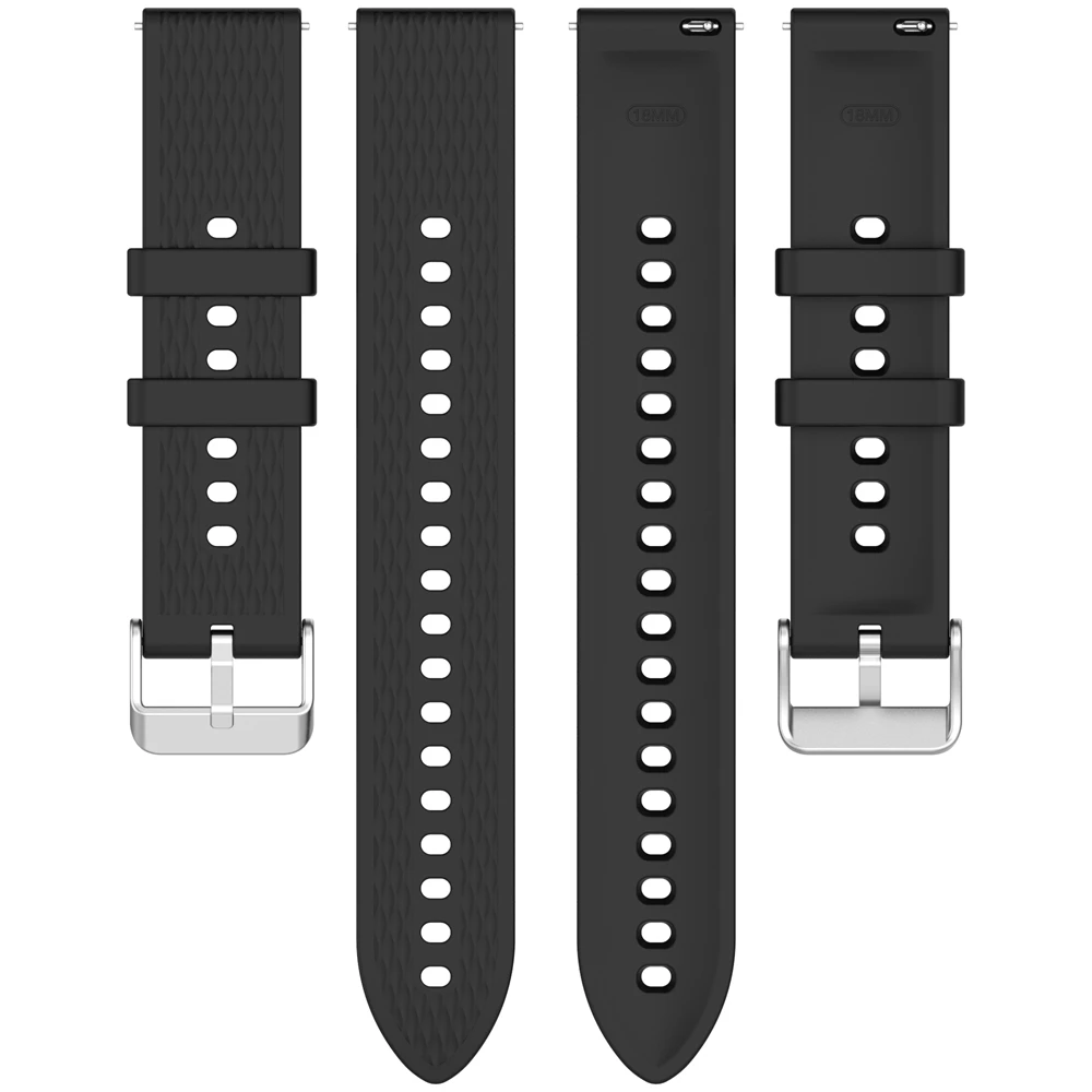 18 مللي متر حزام لساعة هواوي GT5 Pro 42 مللي متر/GT5 41 مللي متر/GT4 41 مللي متر سيليكون الرياضة الفرقة استبدال شريط للرسغ ساعة اكسسوارات