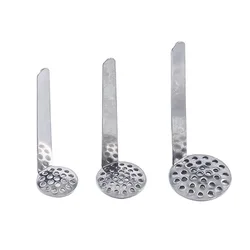 17mm SS reuse Hookah Water Pipe Tobacco silver filters screen Thick Multifunctional combustion-supporte tools smoking accessory