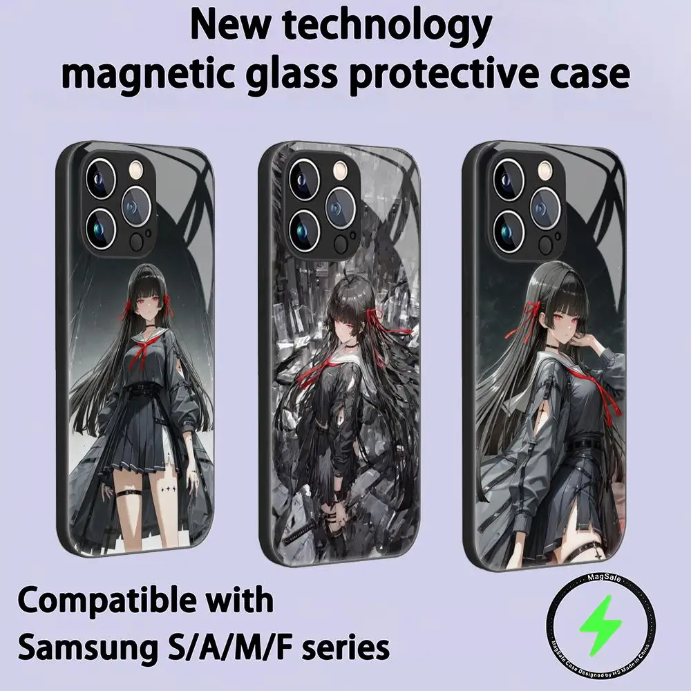 Wuthering Waves Chisa Phone Case For iPhone 17 air 16 e 15 14 13 12 11 Plus Mini Pro Max Glass Magnetic Case