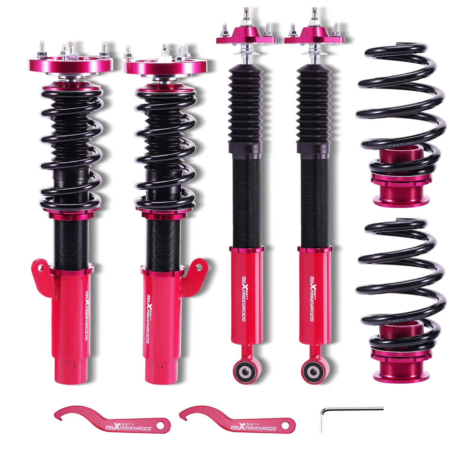 24 Click Damper Adjustable Coilovers Lowering Kit For BMW 3-Series E46 98-06 RWD Coilover Shock Absorbers Springs Suspension