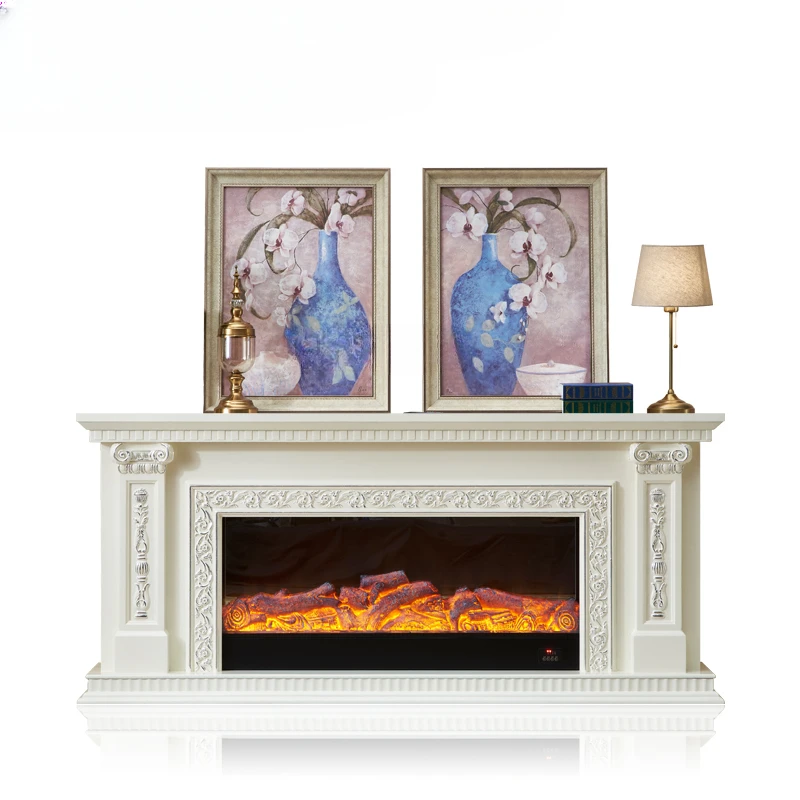 

Плита в европейском стиле, шкаф для сувениров, имитация пламени, нагревательный камин, ТВ-шкаф, камин из цельного дерева