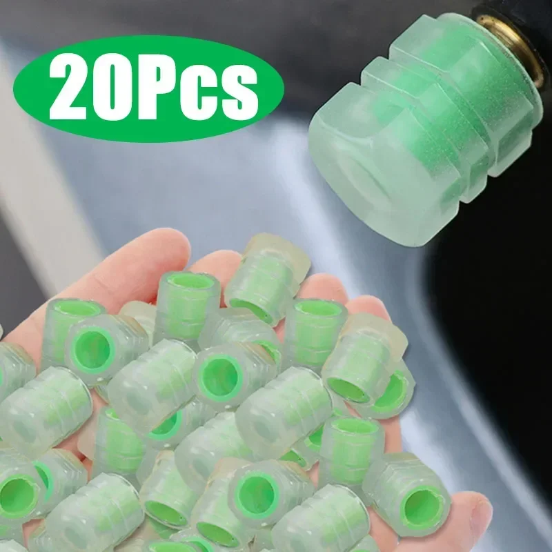 Motorcycle, bicycle wheel hub, valve cap, car luminous tire, valve cap, fluorescent green blue luminous view 4