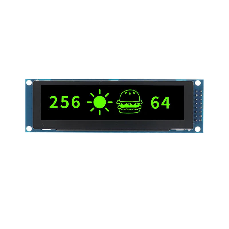 Imagem -05 - Polegada Módulo Oled Display 256*64 Dot Matrix Ssd1322 Módulo de Grau Militar Tela Lcd 16 Pinos 3.12