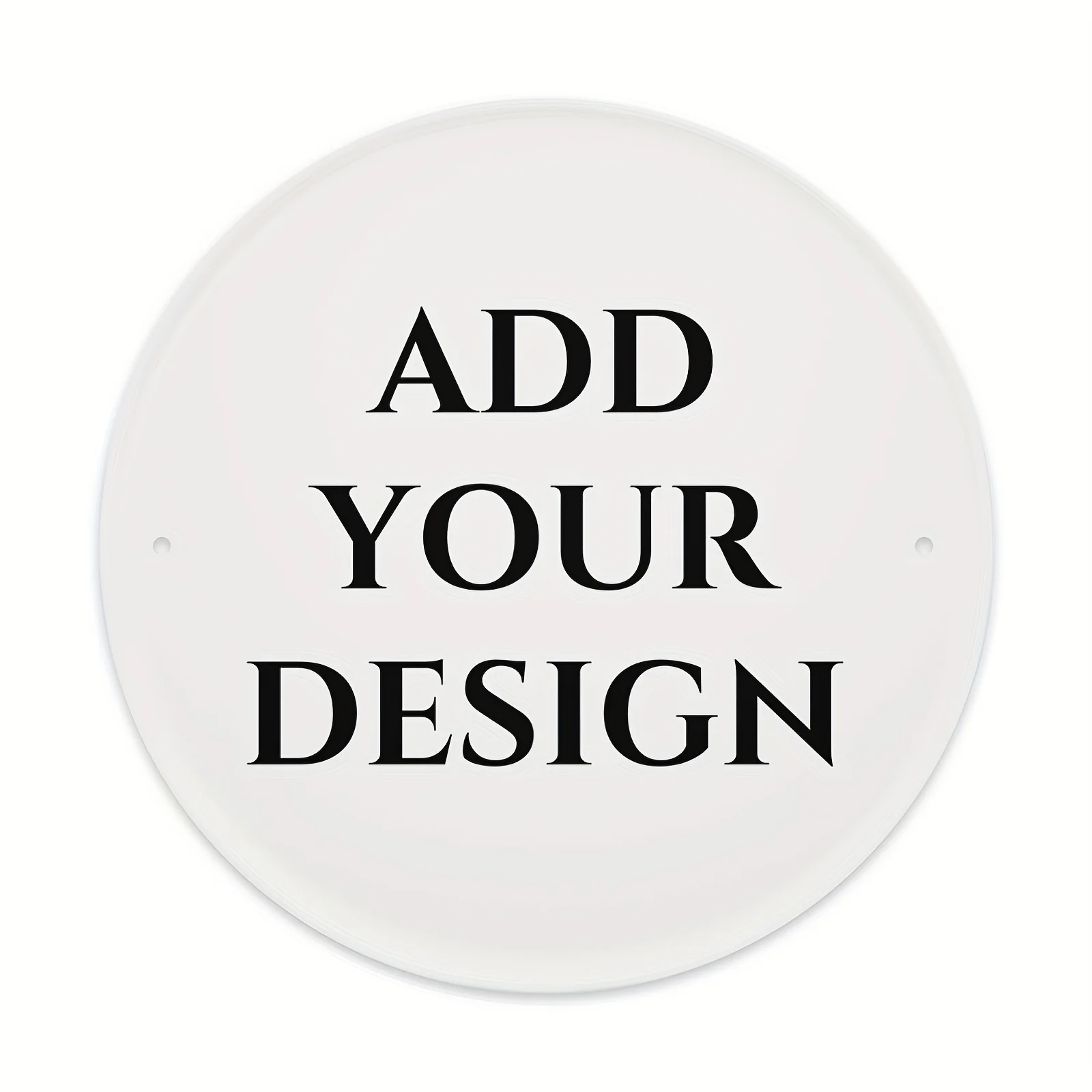 7.8in Custom Round Aluminum Sign - Personalized Your Design/Photo, Waterproof Metal Wall Decor for Home & Gift