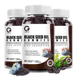 Black Seed Oil with Ashwagandha ,Burdock Root Extract,Vitamin D3 Vitamin C & Zinc - Regenerate Hair, Boost Immune, Relax Mind