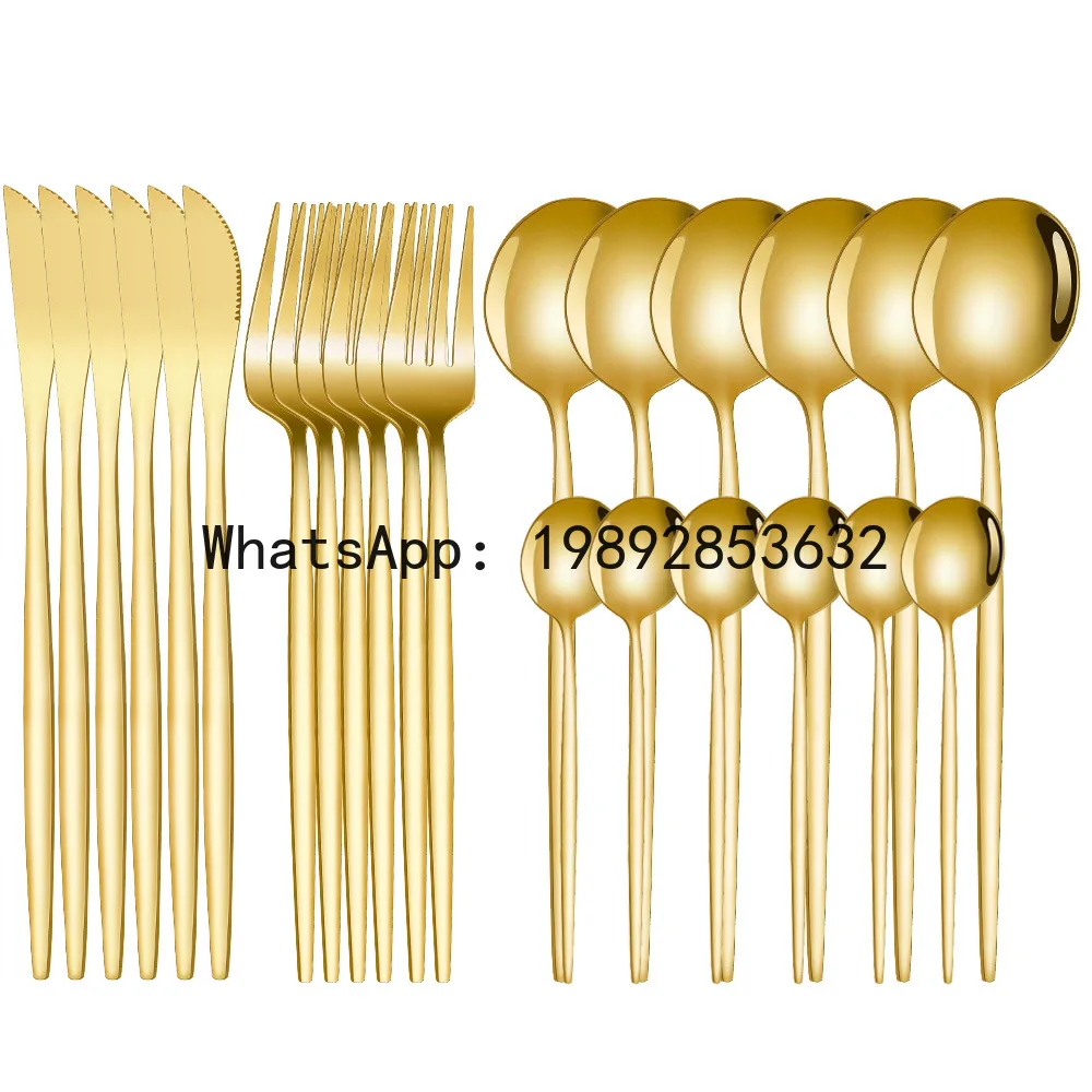 

stainless steel cutlery set - hotel western dining gift set (knife, fork, spoon)