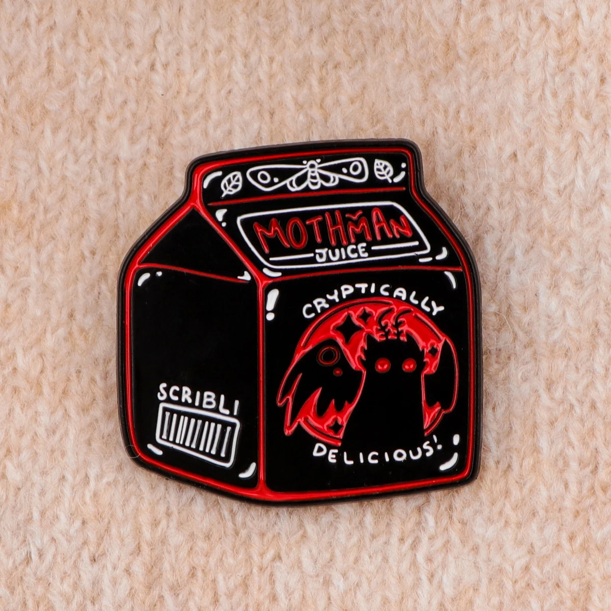Mothman "Emotional Support Cryptid" Enamel Pins Gothic Moth Brooch for Jackets & Gifts Punk Jewelry Clothing Decoration - view 6