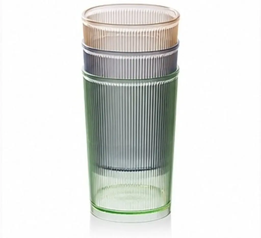 3Pcs Multipurpose Plastic Mouthwash Cups Household Toothbrush Holders Reusable Stackable Bathroom Storage Wash Cups 500Ml