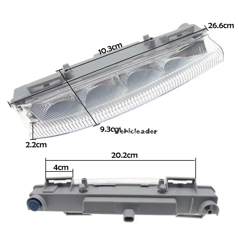 Car Front LED DRL Daytime Running light Fog Lamp For Mercedes-Benz W204 W212 C250 C280 C350 E350 A2049068900 A2049069000