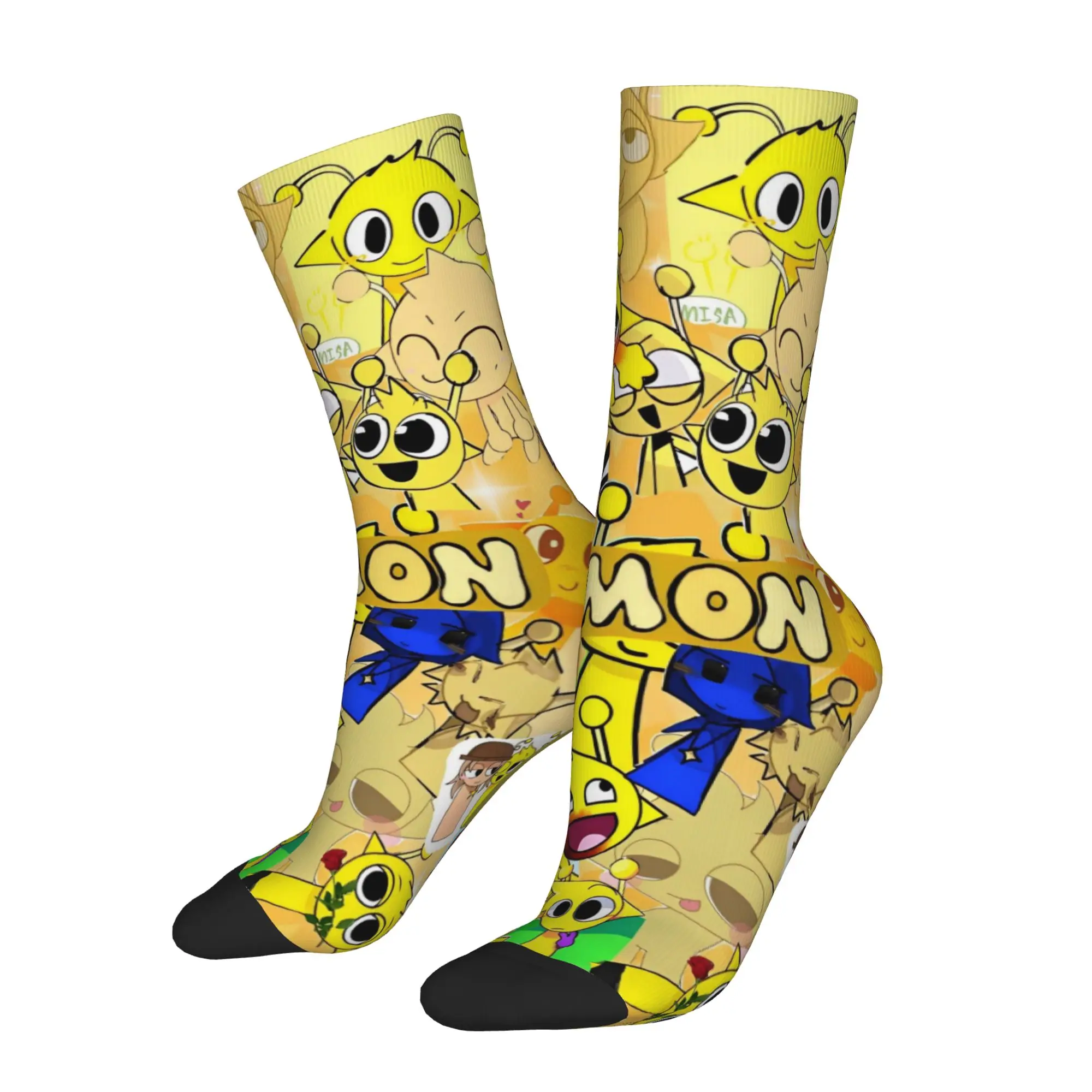 Sprunkis Merchandise Men Women Socks Flexible  Skateboard Middle Tube Socks Comfortable Present