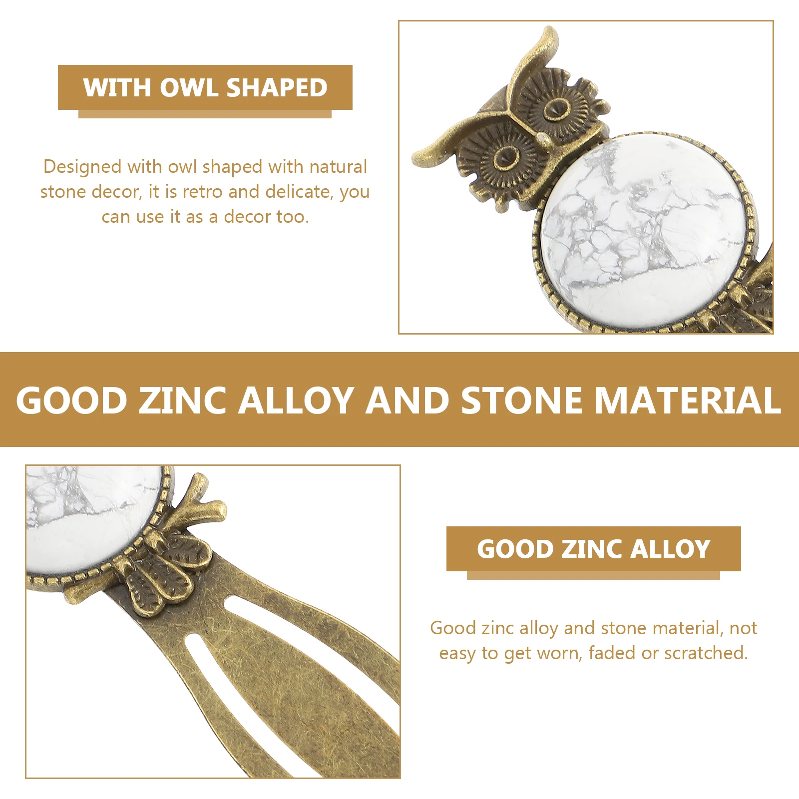 

Owl Bookmark Students Page Marking Holder Vintage Marks Teacher Appreciation Gem