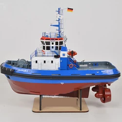 Fairplay I RC Boat Model 1/50 Port Boat Tugboat Scale Boat Nautical DIY Upgraded Version with Light Remote Control Finished Boat